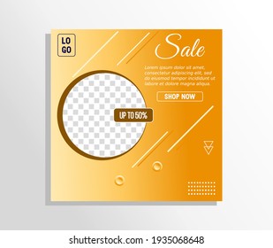 Social Media Banner Post Templates and feed posts, sales promotion, digital marketing.
