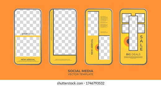 Social media banner promotion template pack. eps 10  full vector image