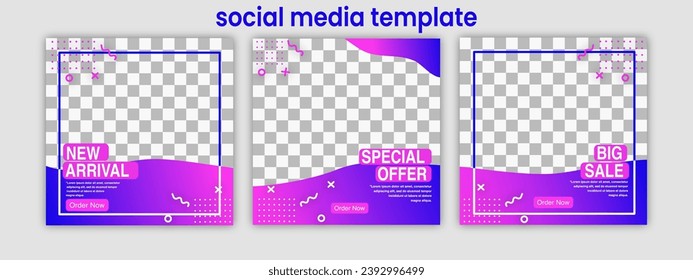 social media banner sale promotion template. Suitable for social media post, and web ads