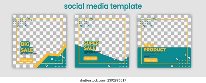 social media banner sale promotion template. Suitable for social media post, and web ads