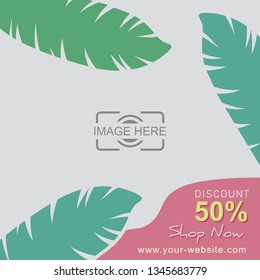 Social Media Banner Simple Summer Style For Fashion Promotion