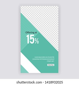 Social Media banner Template. Anyone can use This Design Easily. Promotional web banner for social media. Elegant sale and discount promo - Vector. - Vector