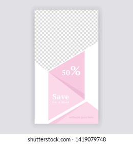 Social Media banner Template. Anyone can use This Design Easily. Promotional web banner for social media. Elegant sale and discount promo - Vector. - Vector