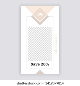 Social Media banner Template. Anyone can use This Design Easily. Promotional web banner for social media. Elegant sale and discount promo - Vector. - Vector