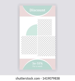 Social Media banner Template. Anyone can use This Design Easily. Promotional web banner for social media. Elegant sale and discount promo - Vector. - Vector