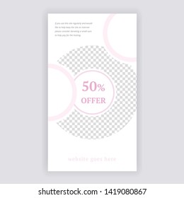 Social Media banner Template. Anyone can use This Design Easily. Promotional web banner for social media. Elegant sale and discount promo - Vector. - Vector