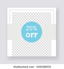 Social Media banner Template. Anyone can use This Design Easily. Promotional web banner for social media. Elegant sale and discount promo - Vector.