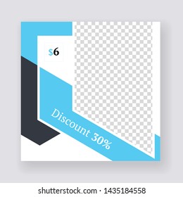 Social Media banner Template. Anyone can use This Design Easily. Promotional web banner for social media. Elegant sale and discount promo - Vector.