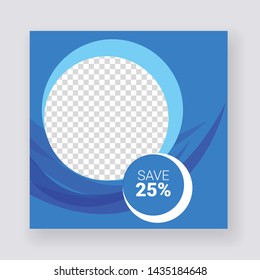 Social Media banner Template. Anyone can use This Design Easily. Promotional web banner for social media. Elegant sale and discount promo - Vector.