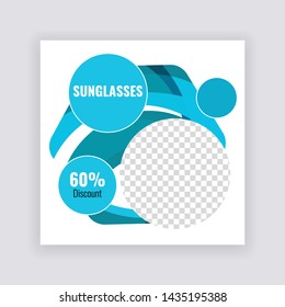 Social Media banner Template. Anyone can use This Design Easily. Promotional web banner for social media. Elegant sale and discount promo - Vector.