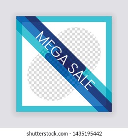 Social Media banner Template. Anyone can use This Design Easily. Promotional web banner for social media. Elegant sale and discount promo - Vector.