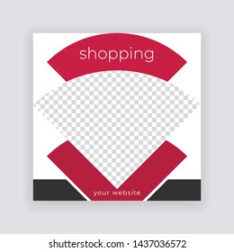 Social Media banner Template. Anyone can use This Design Easily. Promotional web banner for social media. Elegant sale and Special discount promo - Vector.