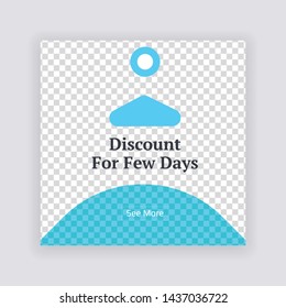 Social Media banner Template. Anyone can use This Design Easily. Promotional web banner for social media. Elegant sale and Special discount promo - Vector.