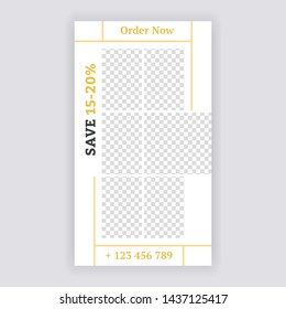 Social Media banner Template. Anyone can use This Design Easily. Promotional web banner for social media. Elegant sale and discount promo - Vector.