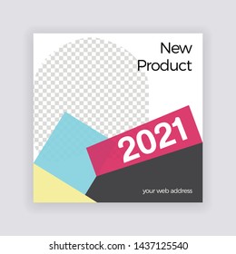 Social Media banner Template. Anyone can use This Design Easily. Promotional web banner for social media. Elegant sale and discount promo - Vector.