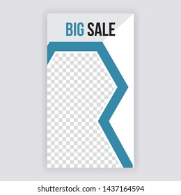 Social Media banner Template. Anyone can use This Design Easily. Promotional web banner for social media. Elegant sale and discount promo - Vector.