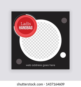 Social Media banner Template. Anyone can use This Design Easily. Promotional web banner for social media. Elegant sale and discount promo - Vector.