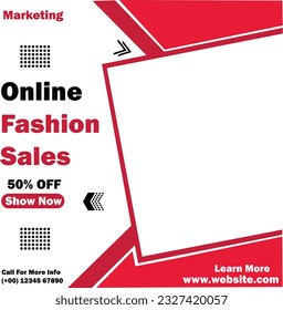 Social Media banner Template , Anyone can use This Design Easily. Promotional web banner for social media