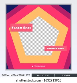 Social media banner template for e-commerce sale promo discount. Can use for advertisement,Social Media post, web design, gift card, coupon, flyer, poster, and promotion.