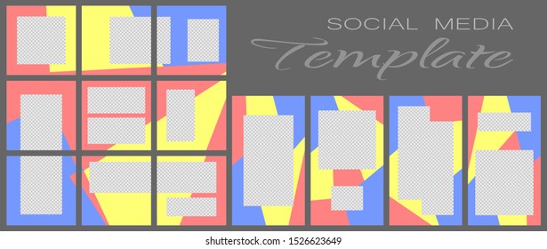 Social media banner template. Editable mockup for personal blog, layout for promotion