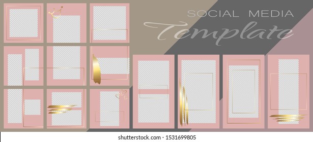 Social media banner template. Editable mockup for personal blog, layout for promotion