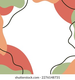 Plantilla de banner de medios sociales. Burla editable para historias, posts, blogs, venta y promoción. Resumen de formas de color modernas, diseño de fondo de líneas para web y aplicación móvil.