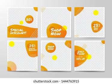 Social media Banner Template, Flash sale, Discount template