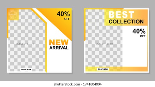 social media banner template. layout for digital marketing. promotional banner. vector illustration