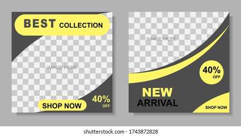 social media banner template. layout for digital marketing. promotional banner. vector illustration