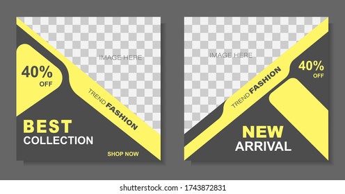 social media banner template. layout for digital marketing. promotional banner. vector illustration