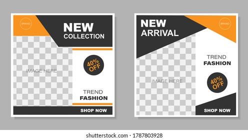 social media banner template. layout for digital marketing. promotional banner. vector illustration