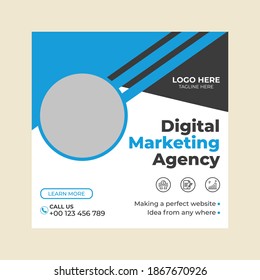 Social media banner template, Modern social media templates for promotions on the business agency