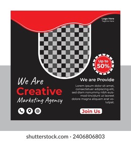 
social media banner template post design for your business or company growth