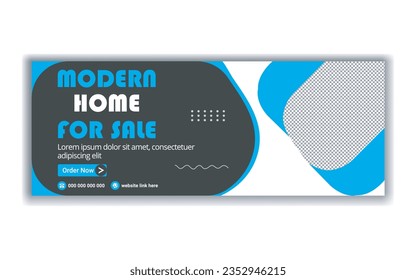 social media banner template to promote a home for sale banner design