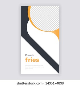 Social Media banner Template. Restaurant Concept Design. Anyone can use This Design Easily. Promotional web banner for social media. Elegant sale and discount promo - Vector.