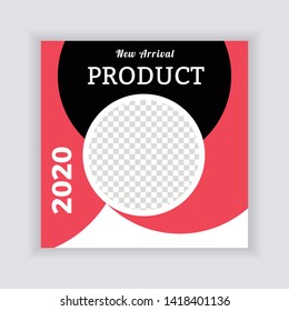Social Media banner Template. Sale & Fashion Concept Design. Anyone can use This Design Easily. Promotional web banner for social media. Elegant sale and discount promo - Vector.