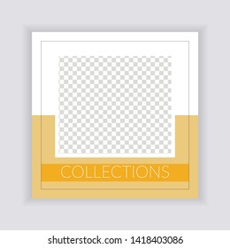 Social Media banner Template. Sale & Fashion Concept Design. Anyone can use This Design Easily. Promotional web banner for social media. Elegant sale and discount promo - Vector.