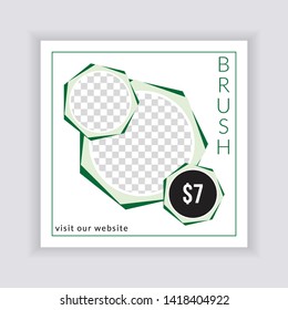 Social Media banner Template. Sale & Fashion Concept Design. Anyone can use This Design Easily. Promotional web banner for social media. Elegant sale and discount promo - Vector.