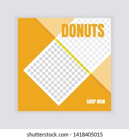 Social Media banner Template. Sale & Fashion Concept Design. Anyone can use This Design Easily. Promotional web banner for social media. Elegant sale and discount promo - Vector.