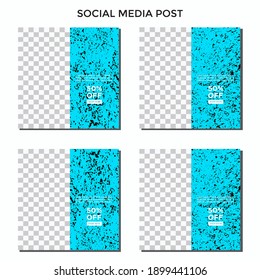SOCIAL MEDIA BANNER TEMPLATE SALES SET. EDITABLE SQUARE COVER DESIGN VECTOR ILLUSTRATION