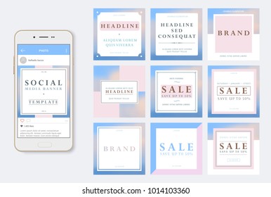 Social Media Banner Template. Use in banners for designers, shop owners, entrepreneurs and businesses. Use for posts in social networks.