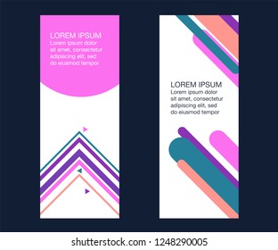 Social media banner template.. Use it to advertise in social networks to promote your product. Minimalistic abstract design