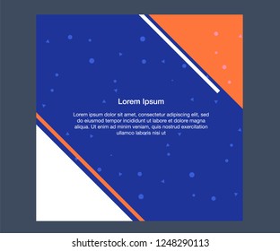 Social media banner template.. Use it to advertise in social networks to promote your product. Minimalistic abstract design
