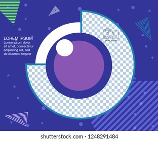 Social media banner template.. Use it to advertise in social networks to promote your product. Minimalistic abstract design