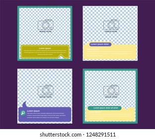 Social media banner template.. Use it to advertise in social networks to promote your product. Minimalistic abstract design
