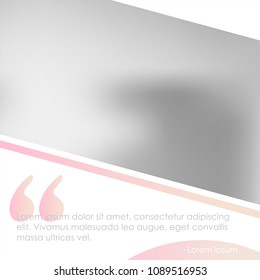 Social media banner template for your blog or business.  Cute pastel pink design for photo. Vector flat