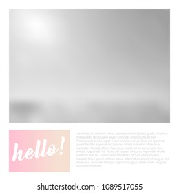 Social media banner template for your blog or business.  Cute pastel pink design for photo. Vector flat