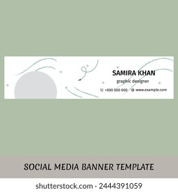 Social Media Banner Template.Fully Editable Vector.