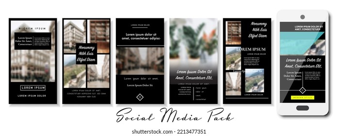 Social media banner. Vector cover. Layout for promotion. Design backgrounds web pack. Mockup for personal gold blog, luxury shop. Set of stories, sale post frame templates. style story bundle smm. a4