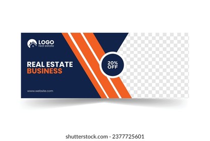 Vektor-Editierbares Design für Social Media-Banner